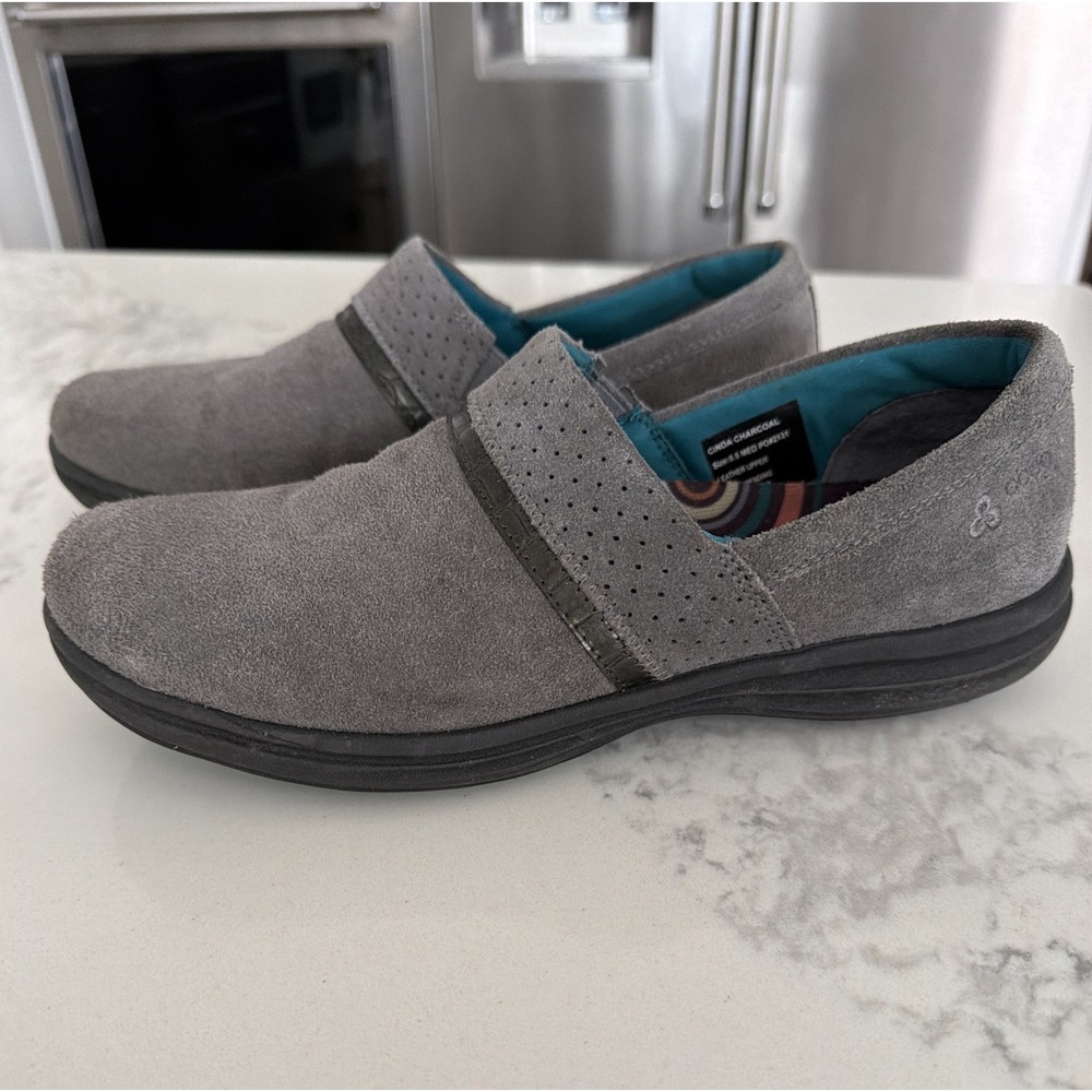 Abeo Cinda Charcoal Women's Size 8.5 Comfort Shoes Slip On